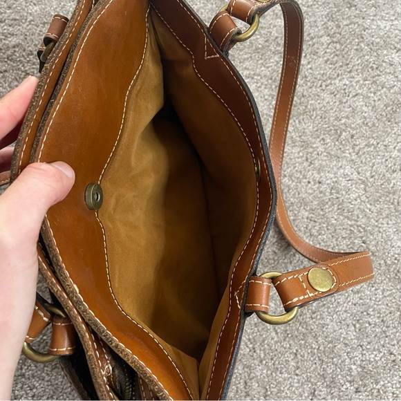 Patricia Nash Poppy Leather Shoulder Bag Brown Leather Western - Picture 10 of 12